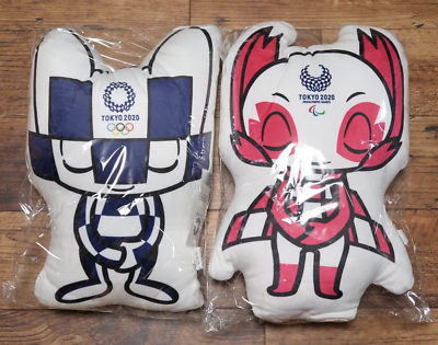 Tokyo 2020 Olympic Mascot Doll Cushion Official Licensed Miraitowa
