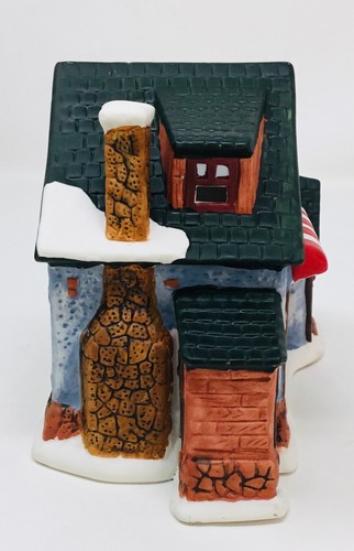 Weihnachtsdorf Porzellan handbemalt zu Hause beleuchtet 3D Fenster Weihnachtsszene - Bild 7 von 14