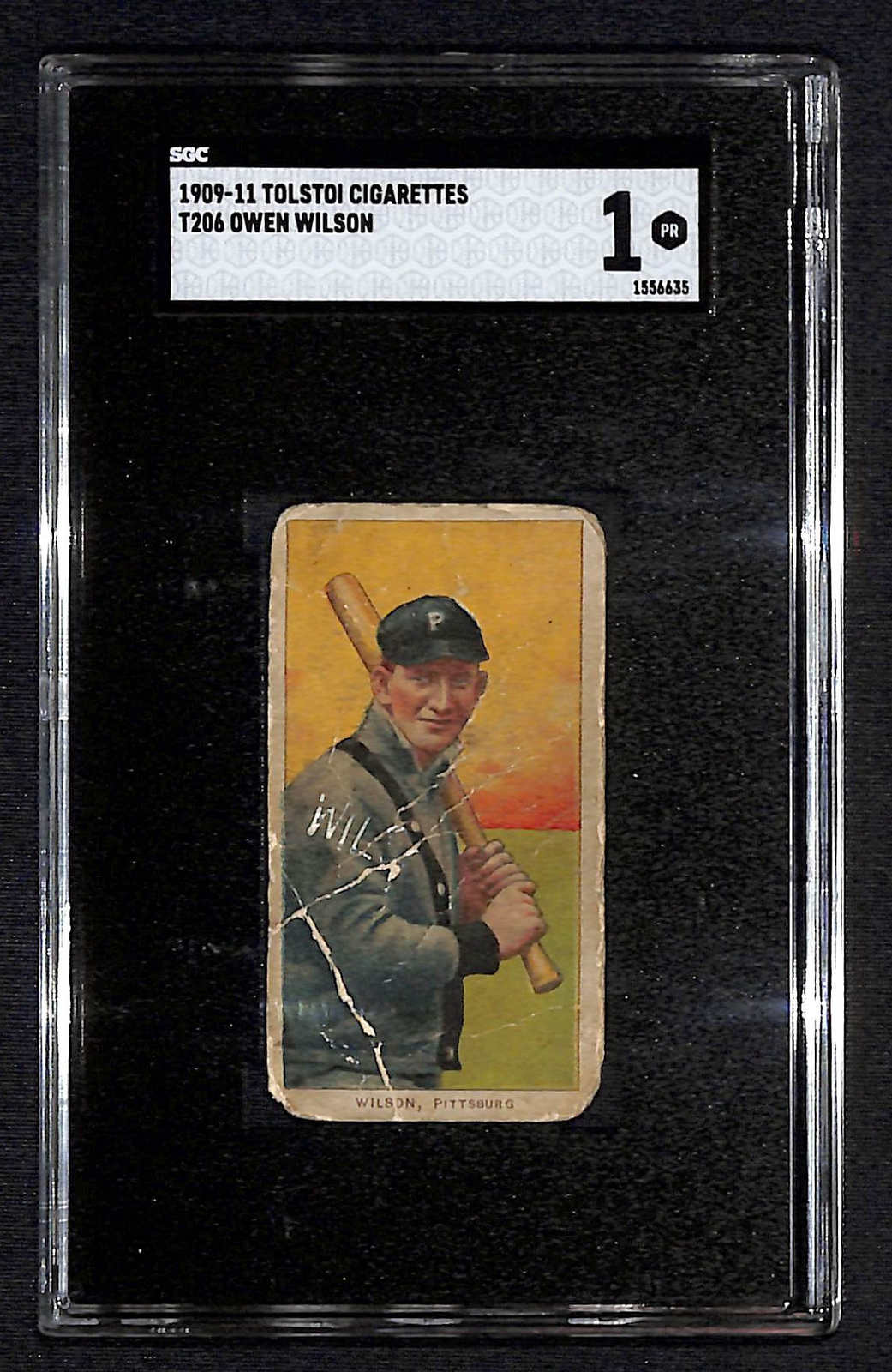 Owen Wilson 1909-11 T206 Tolstoi Back SGC 1