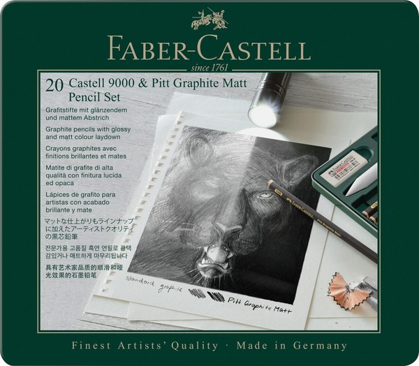 Faber-Castell Set Pitt Graphite Matt & Castell 9000-image