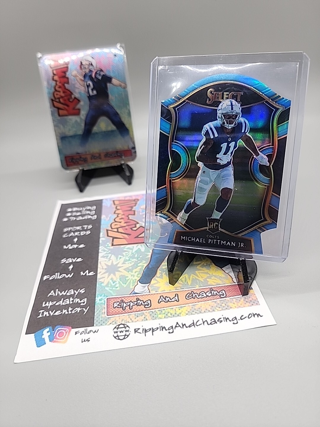 MICHAEL PITTMAN JR 2020 Select RC Light Blue Die-Cut COLTS #62 Concourse Prizm