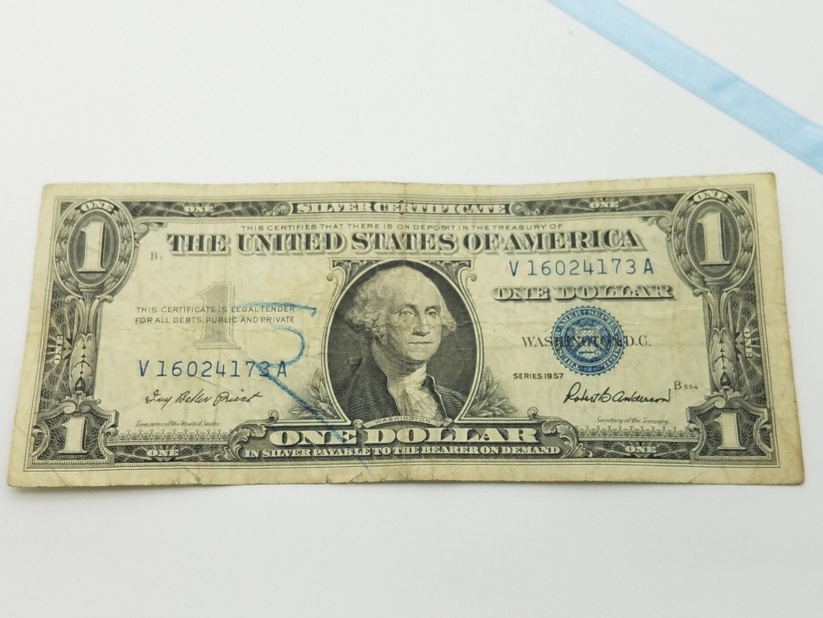 1957 Blue Seal Dollar Bill