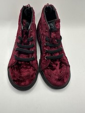 VANS Size 9.5 Toddler Sk8-Hi Zip High-Top Sneakers Shoes Burgundy Velvet