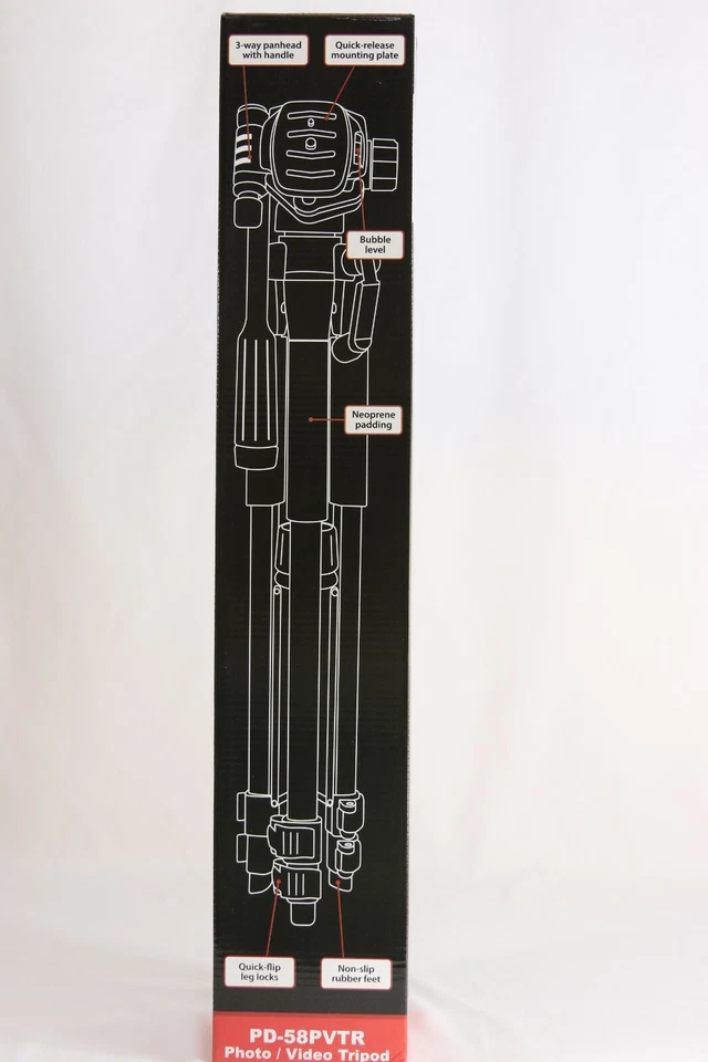Precision Design Photo/Video Tripod with Case - Image 4 of 4