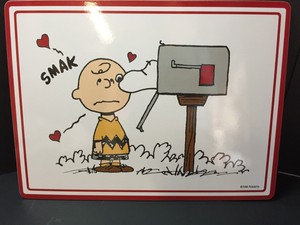 Pottery Barn Kids Valentine Day Peanuts Placemat Charlie Brown