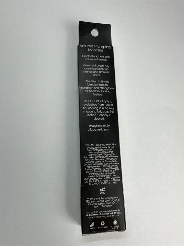 e.l.f. Elf Cosmetics Volume Plumping Mascara for Bold Free Shipping - Image 2 of 2