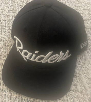 New Era Las Vegas Raiders 9Fifty Basic Black White Script Adjustable Snapback