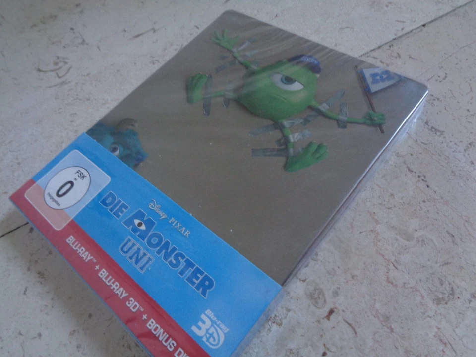 MONSTERS UNIVERSITY 3 BLU-RAY DISC 3D Blu-ray SteelBook *NEW & SEALED* DISNEY - Image 4 of 4