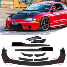 For Mitsubishi Eclipse Front Bumper Spoiler Body Kit /Side Skirt /Rear Lip Gloss