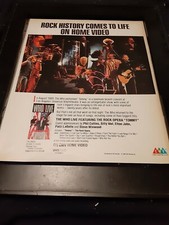 The Who Live Tommy Rare Original VHS Promo Poster Ad Framed!