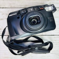 Pentax Espio 160 35mm Compact Film Camera Black - Working Condition JP