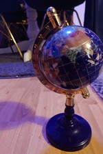 Edelsteinglobus blau, Ø ca. 110 mm Ozean lapisfarben