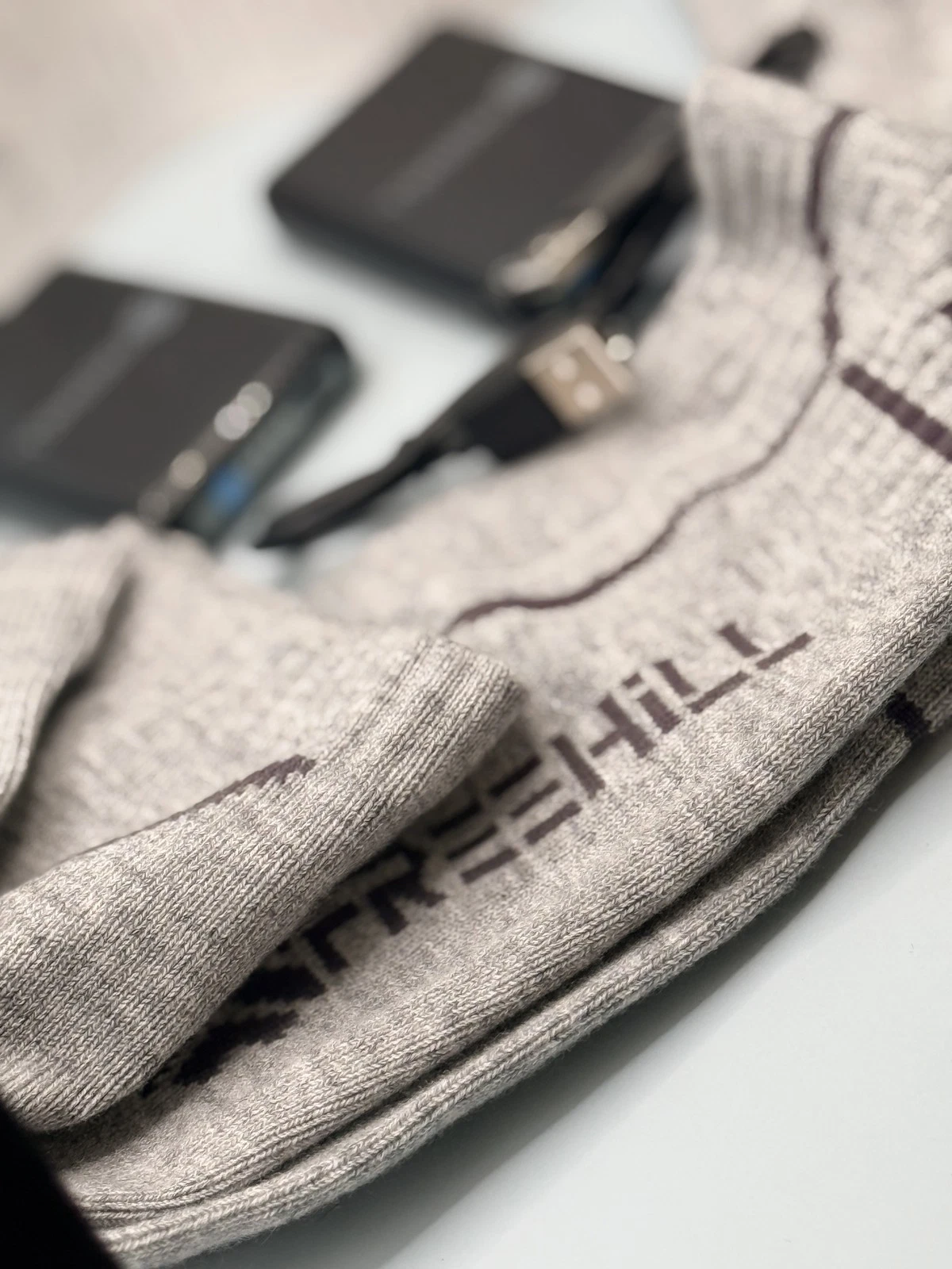 Freehill Heated Socks Merino Wool Rechargeable Battery Powered Warm Thermal
