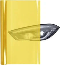 16 x 60 Inches Headlight Taillight Car Tint Vinyl Film, Self Ammo Yellow