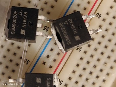2x Vishay MOSFET Sum60020e N Kanal 80v
