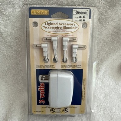 LEMAX Lighted Accessory AC Power Adaptor Village Bldgs 3 Volt 4 Output Jacks NEW