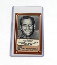 1975 Fleer The Immortal Roll Gino Marchetti Signed Card #34 Auto