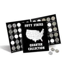 50 States Quarter Album 1999-2009 Coin Collection Holder & Display Book