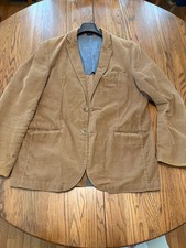 J. Crew men's cordoroy blazer, light brown, size LT