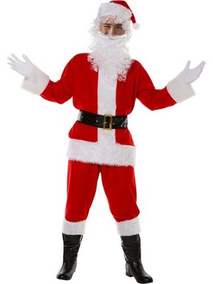 Adult Plus Size Santa Claus Suit Men Costume Mens Plus size Costumes