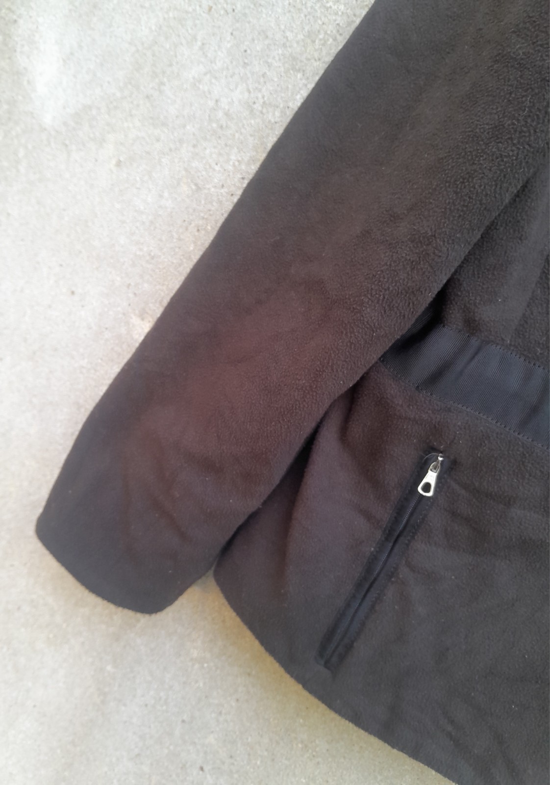 Vintage Moncler Fleece Jacket Women’s Size L Brown Full Zip Lampo Zipper Romania thumbnail 5