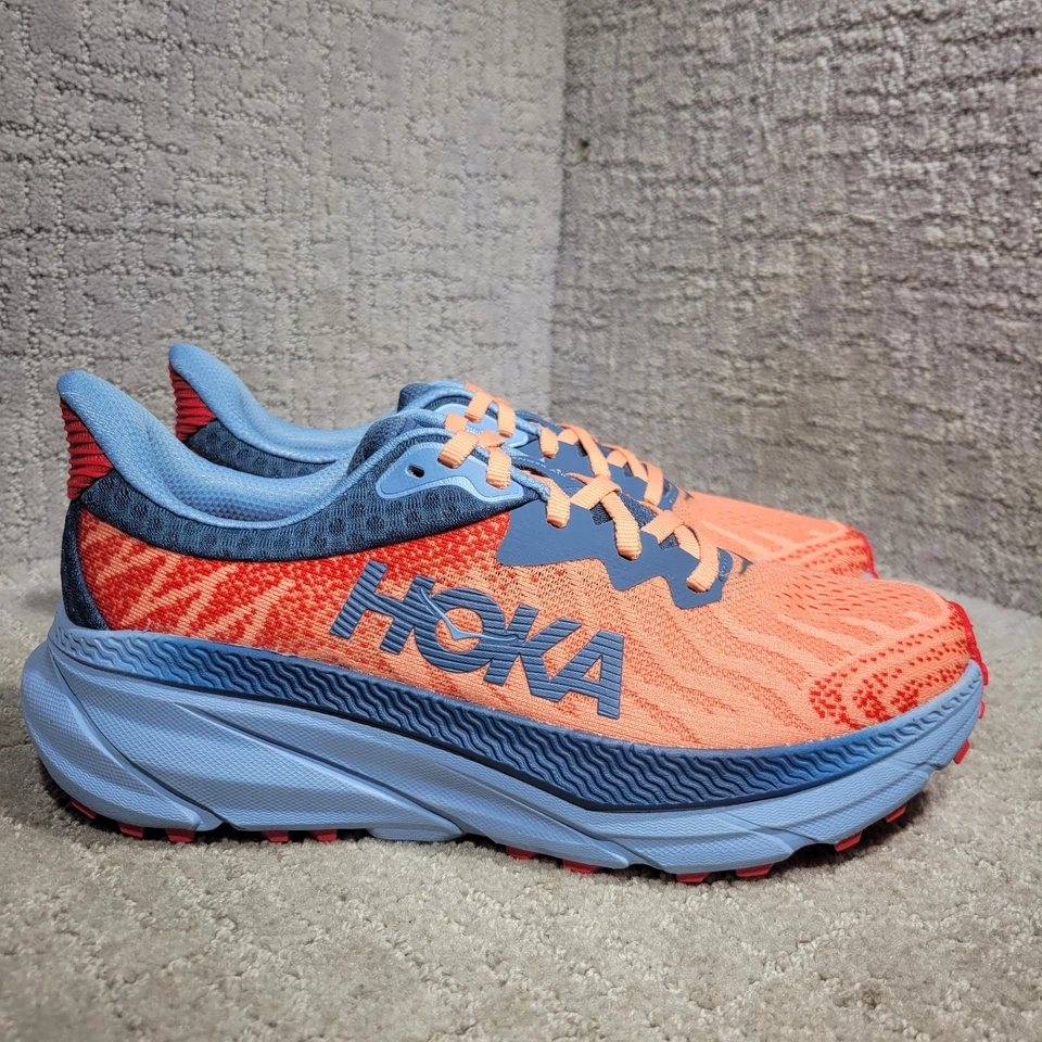 Hoka One One Challenger ATR 7 para mujer talla 7B Papaya verde azulado real Trail Running Foto 2 de 4
