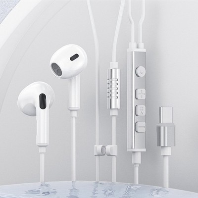 Sound card headphones wired in-ear magnetic suction MIC music singing recording