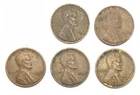 1949-S   LINCOLN WHEAT CENTS - 5 coin lot            Combined shipping available