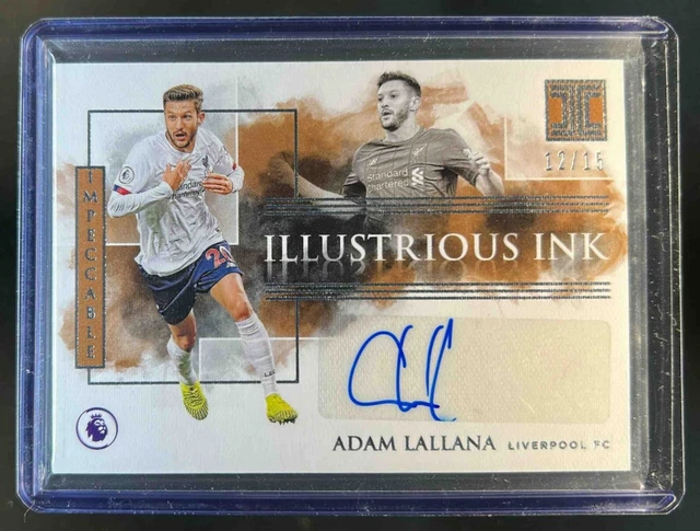 2019 Impeccable Premier League Adam Lallana Illustrious Ink Auto #/15 Liverpool