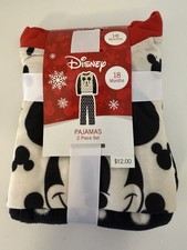 NEW Disney Mickey Mouse Kids Pajama Set Holiday Long Sleeve Size 18 Months