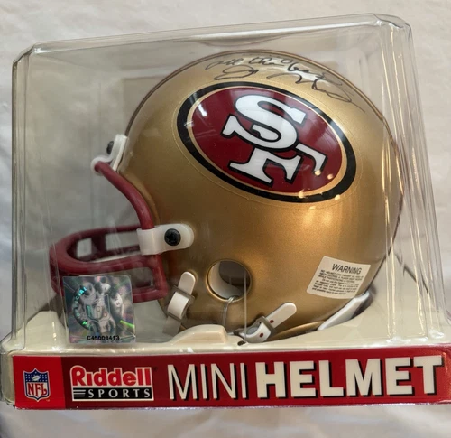 Joe Montana Autographed  Riddell Mini Helmet - Not Perfect