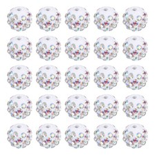 25Pcs 10mm Rhinestone Clay Beads, Crystal Disco Bead for DIY, Multicolor