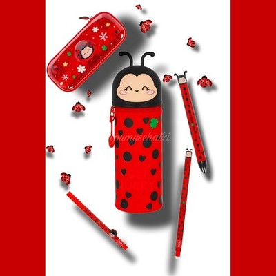 Legami Design Ladybug Marienkäfer  Kawaii 2in1 Federmäppchen WonderWow Stifte