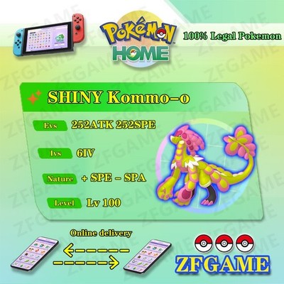  6IV SHINY Kommo-o + EVS  POKEMON HOME Champions Online delivery 