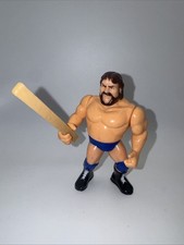 Vintage 1991 Hasbro WWF "Hacksaw Jim Duggan" Figure Complete W/ 2x4