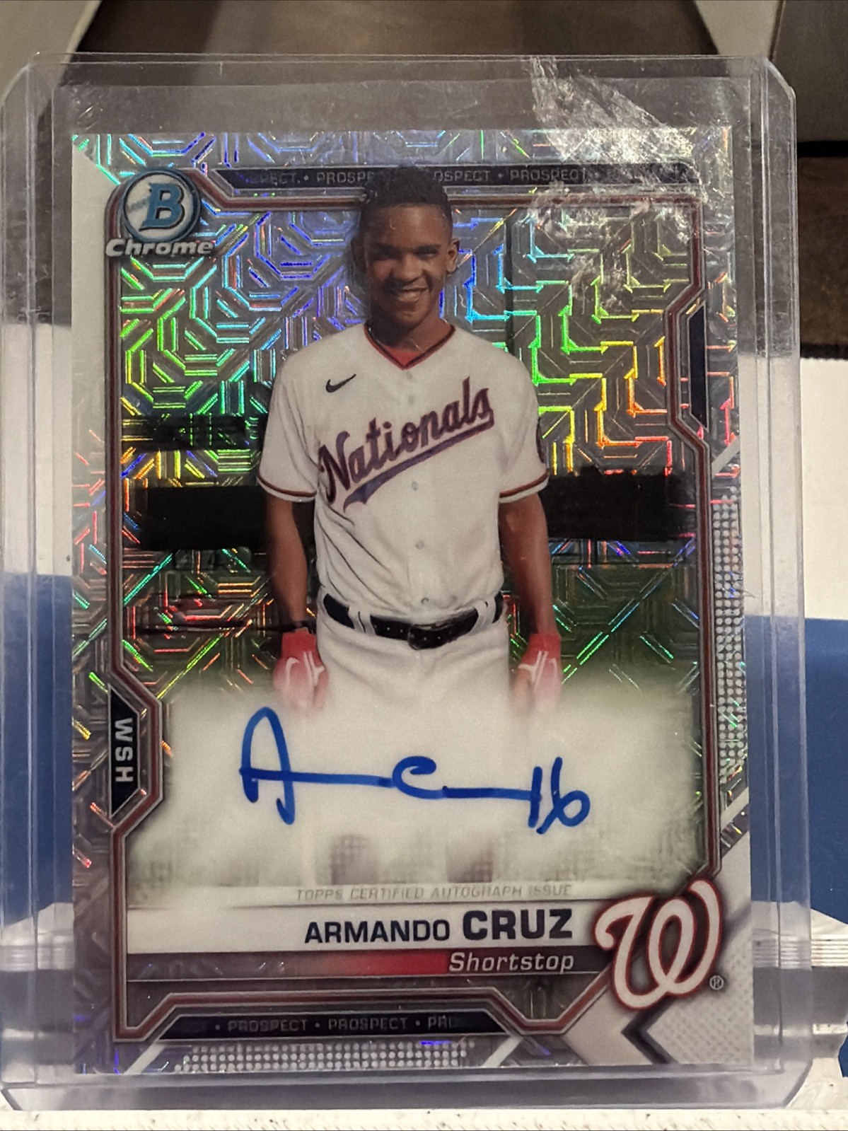 2021 Bowman Chrome - Mega Box Chrome Mojo Autographs Armando Cruz #BCMA-AC (AU,