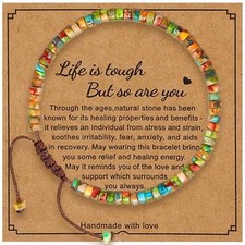 Healing Bracelets for Women : Inspirational Natural Stone Bracelets - Get Well S