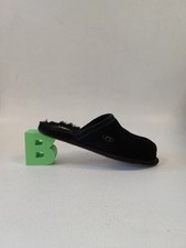 UGG Black Suede Sheepskin Slippers UK 5 EU 38 Womens - PRE-OWNED