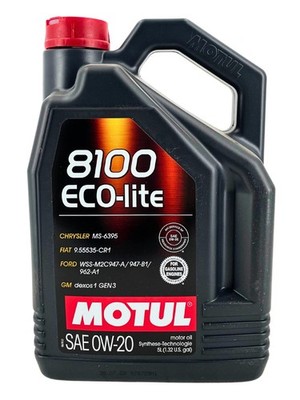 Motul 8100 Eco-Lite 0W-20 5 Liter (109676)