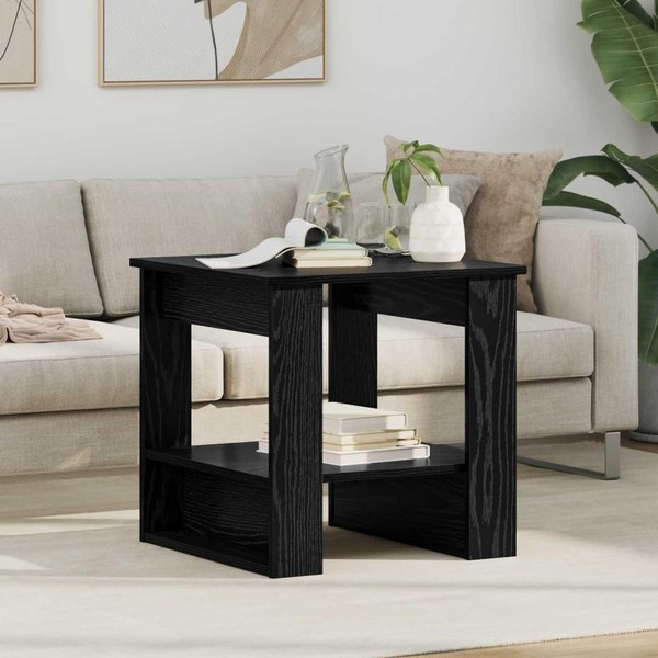 Couchtisch Schwarz Eichen-Optik 51 X 50 X 50 Cm Holzwerkstoff-image