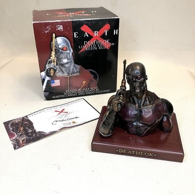 Deathlok Earth X Resin Bust Alex Ross NOS Ltd Ed BRONZE #577/1200 Certificate