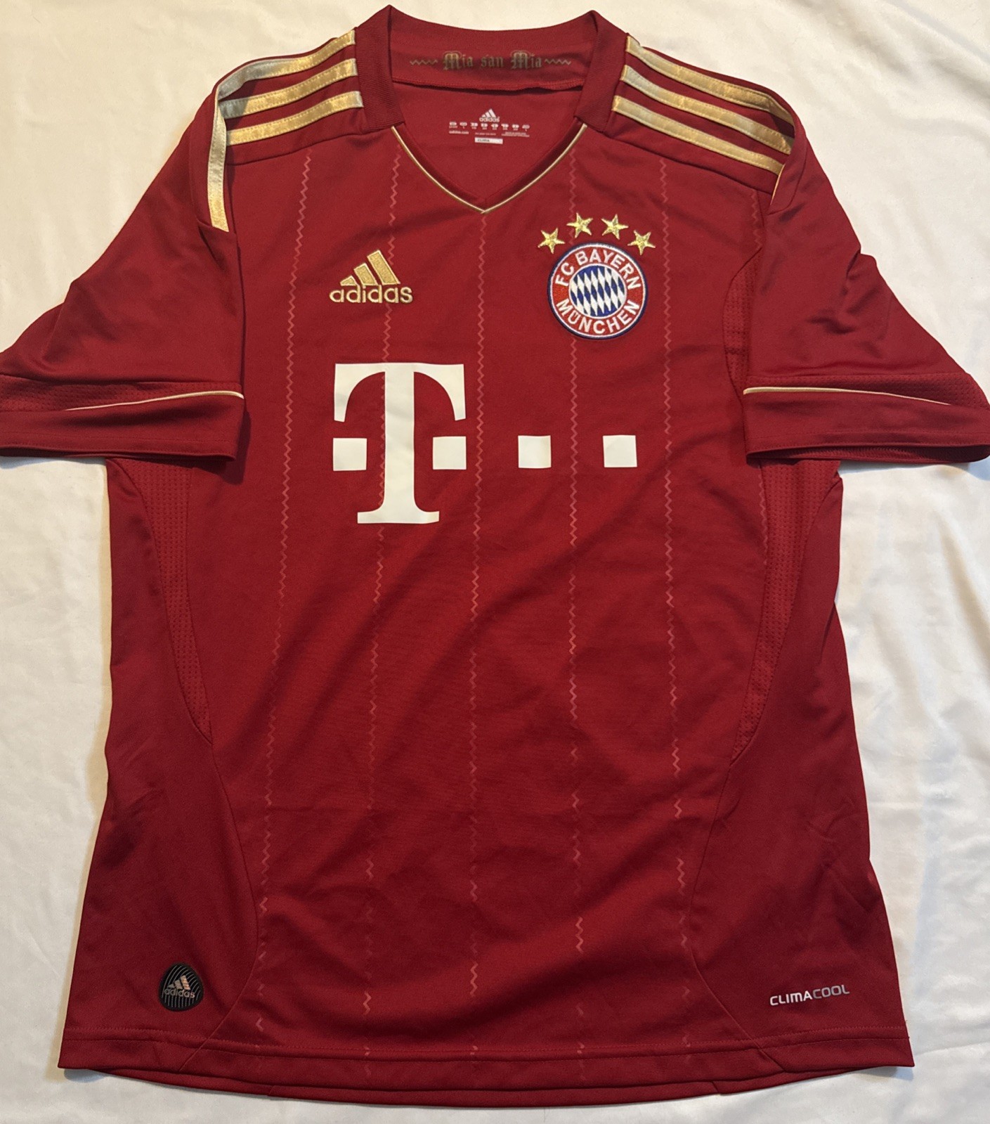 FC BAYERN MUNICH VINTAGE 2012/13 ADIDAS HOME SOCCER JERSEY Kids Youth L