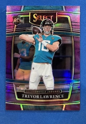 Trevor Lawrence 2021 Select RC Concourse /75 Purple Prizm #43 🔥 Jaguars