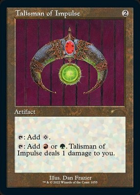 [1x] Talisman of Impulse - Retro Frame Near Mint, English Secret Lair MTG Magic