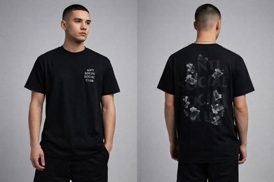 New Size XL Anti Social Club Kkoch Dramatic Tee XL NWT Black