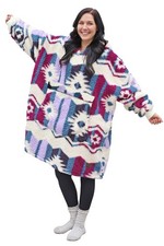 Oversized Blanket Hoodie Sweatshirt Warm Soft Fleece Flannel Cozy Gift For Women