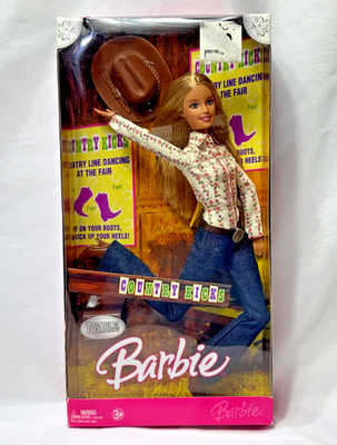 2006 Mattel Barbie COUNTRY KICKS Posable Fashion Doll In Box | eBay
