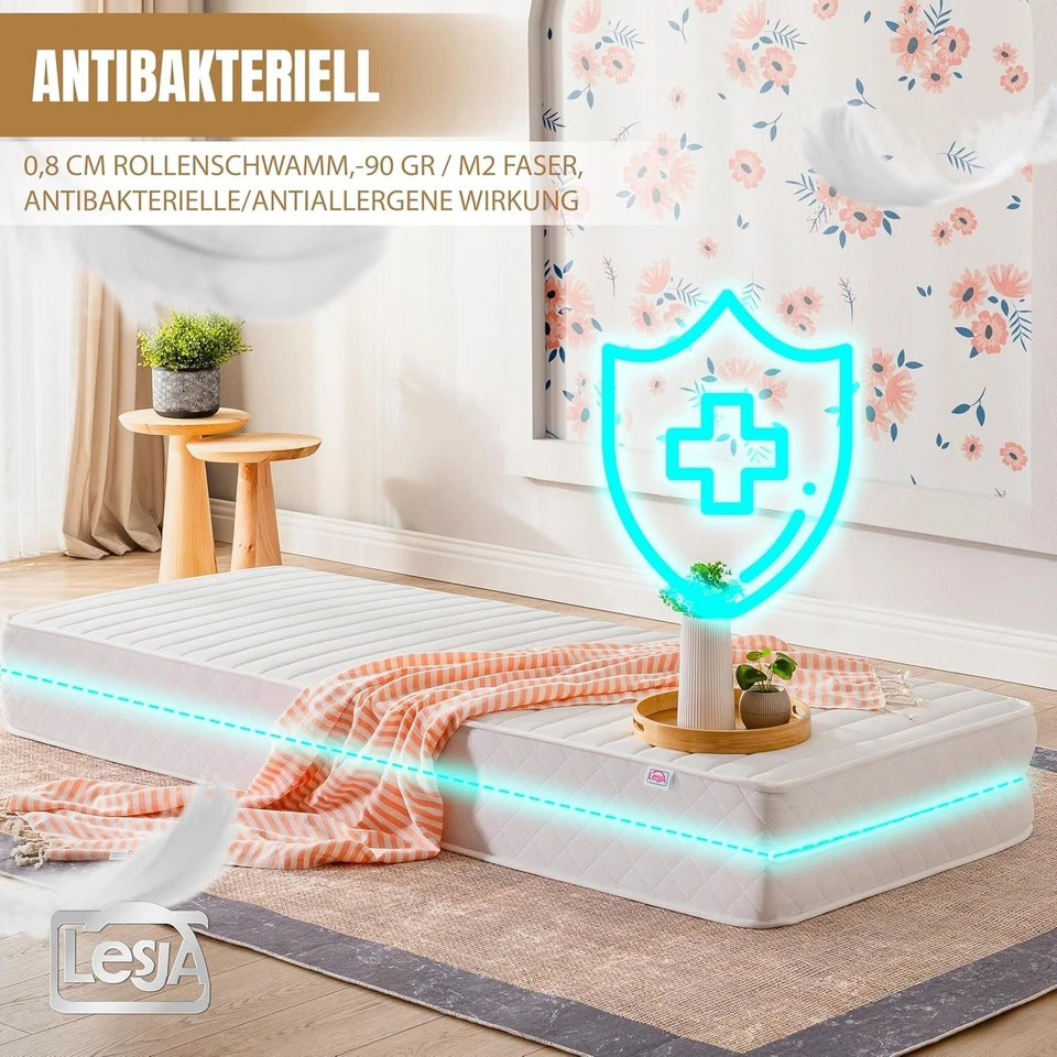 Klappbare Matratze 80x200/160x200 – Faltmatratze für Hemnes Tagesbett - Bild 3 von 4