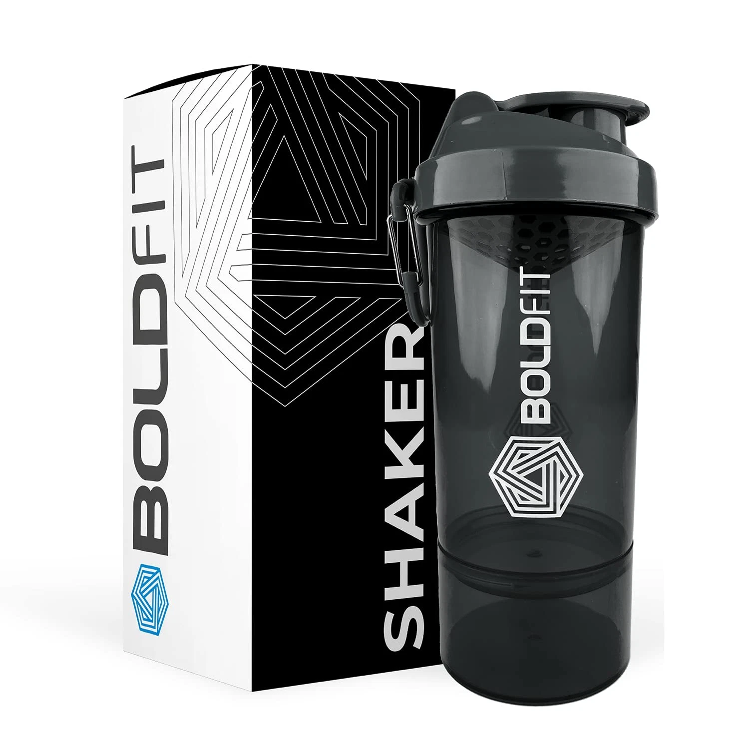 Boldfit Smart Shaker Bottle Black Color, 600ml Capacity
Opens in a new window or tab