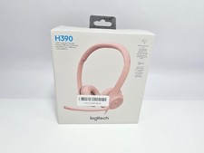 Logitech H390 USB Wired Headset with Noise Cancelling Mic Rose PC Stereo Calls